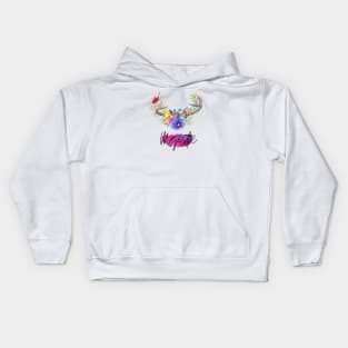 Majestic (Wildflower Antlers) Kids Hoodie